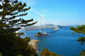 大鳴門橋　鳴門海峡大橋　鳴門海峡　渦潮　兵庫県南あわじ市
