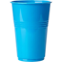 Isolated Blue Plastic Party Cup Illustration Drinkware Disposable Cups Single Use Celebration on transparent background