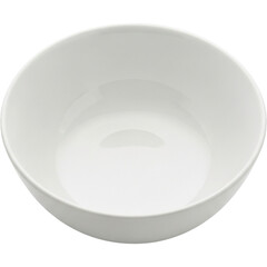 Simple White Ceramic Bowl for Cereal and Soup Kitchenware Dishware Dinnerware Food Service on transparent background
