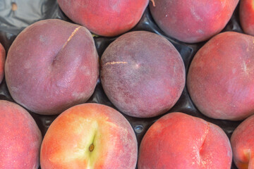 Ripe Peaches Closeup