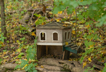 bird house on a tree