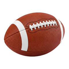 American football isolated on transparent background, game day sport. isolated on transparent background