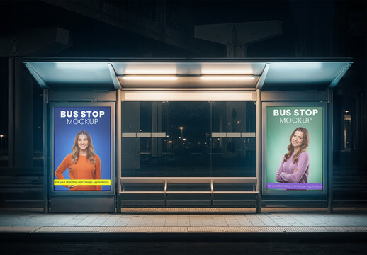 Bus Stop Mockup 109