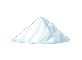 Pixel Art Snow Pile Isolated on Transparent Background