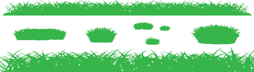Grass & Nature Vector Elements - Landscape Design Pack