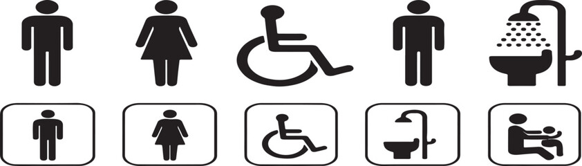 Universal Design Icons - Inclusive Accessibility Symbols Vector