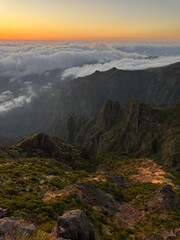 Landscape mountain from Pico do Arieiro, Madeira island