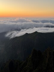 Landscape mountain from Pico do Arieiro, Madeira island