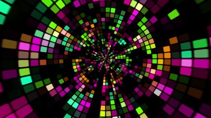 colourful disco flashing lights background - Powered by Adobe