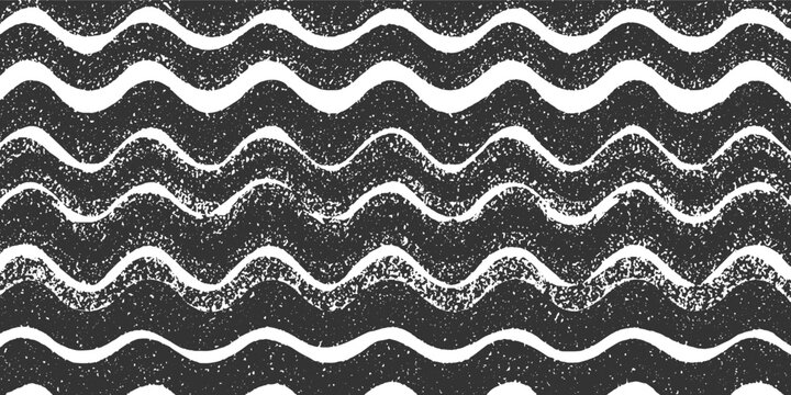 Dark gray background with horizontal white wavy lines and textured grunge effect abstract black