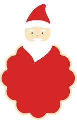 Cartoon Santa Claus Badge memo