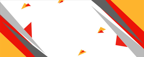 Red and yellow abstract geometric background vector illustration