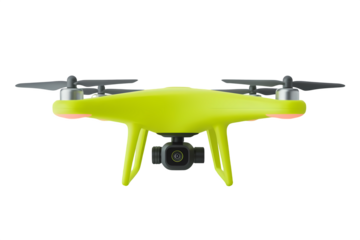 A digital drone camera on white background.