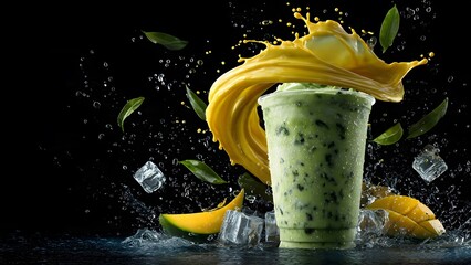 A burst of golden flavor! Get lost in the rich textures and dynamic motion of this ultra-refreshing fruit drink.
