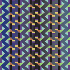 Seamless Vibrant Gradient-Enhanced Geometric Art with Neon Accents, Symmetrical Shapes, and Dynamic Repeating Motifs in a Modern Abstract Optical Illusion Style.  Design Used for wallpaper, textiles.2