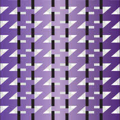 Abstract Seamless Vibrant Purple Gradient-Enhanced Geometric Artwork with Neon Accents, Symmetrical Shapes, and Modern Abstract Optical Illusion Style.  Design Used for fabric wallpaper, textile print