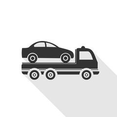 Tow truck icon isolated on transparent background