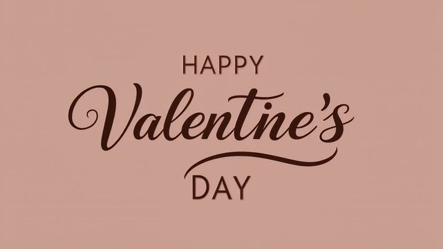 Elegant Valentine's Day Greeting A Romantic Celebration of Love & Affection in a Stylish Design