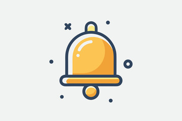 notification bell outline icon  