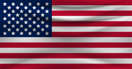 Fototapeta premium Design of the flag of the United States of America
