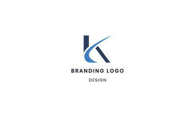 Modern Abstract Letter K Logo Design