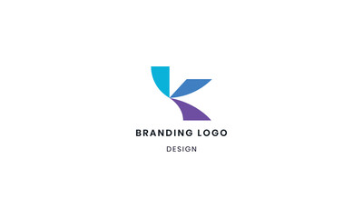 Modern Letter K Logo Design Concept