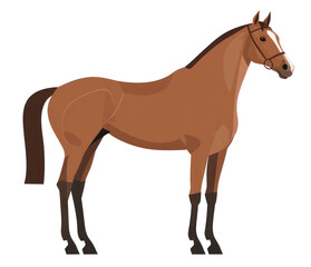 Obraz premium PNG Horse illustration animal vector.