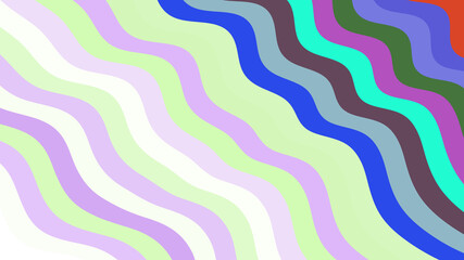 Vibrant Multicolored Wavy Lines: A Dynamic, Abstract Background with Flowing Stripes for Creative, Eye-Catching Designs