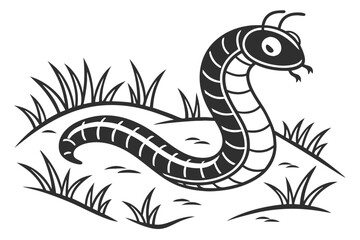 Fototapeta premium Minimalist earthworm icon set with vibrant colors