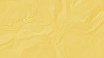 Yellow Gradient Crumpled and Wrinkled Paper Texture. Realistic Folded, Creased, Distressed Paper. Realistic Wrinkled, Folded & Distressed Background for Vintage, Grunge, and Creative Design.
