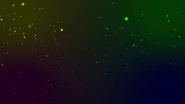 abstract background with particles. christmas  and new year blue motion background with shiny stars glitter and particles falling and light flare 