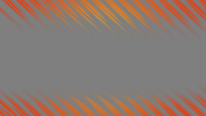 Abstract background with orange and yellow diagonal lines creating a dynamic and energetic frame for text or design isolated on transparent background