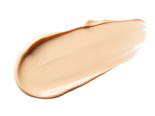 Close-up of liquid foundation on a white background, ideal for beauty and cosmetic product images
