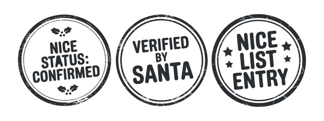 Collection of black nice status stamps for design concepts