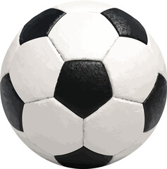 Classic soccer ball ready for the game, isolated