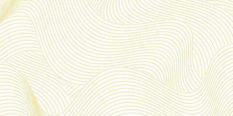 Yellow instant noodles, pasta, and spaghetti textures with geometric wavy lines. modern.