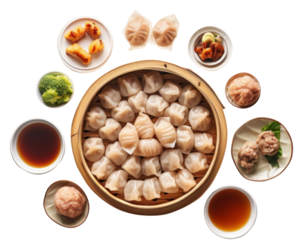 PNG Dim sum dumpling food meal.