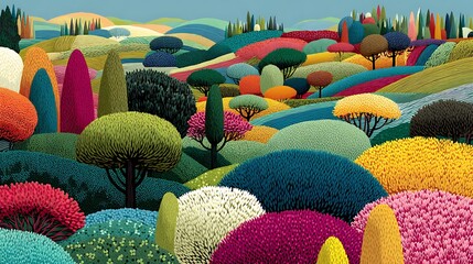 Blooming flower fields and vibrant skyscrapers high resolution picture