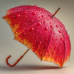 Close up umbrella with water drops high resolution picture
