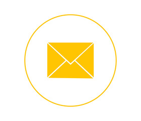 yellow envelope email icon png transparent background