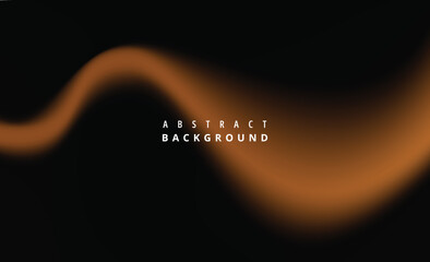 Abstract flowing orange gradient wave on a dark creating a dynamic and modern design element for various digital and print projects