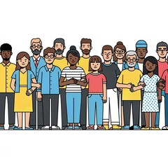 Gender Inclusive Diverse People Vector