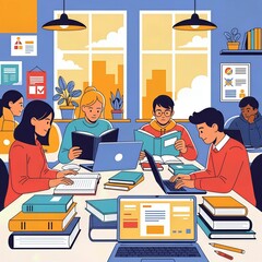 Inclusive Education for All Genders Vector