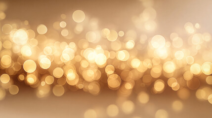 Warm Golden Holiday Bokeh Background