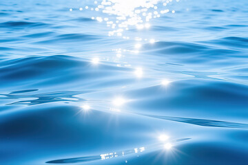 Abstract sunlight blue sea background.