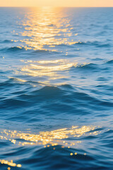 Abstract sunlight blue sea background.