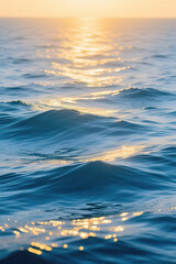 Abstract sunlight blue sea background.