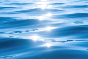 Abstract sunlight blue sea background.