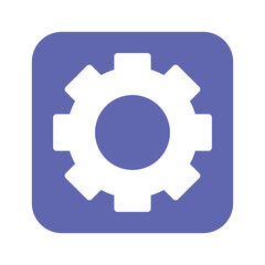 Purple settings icon for tools or preferences