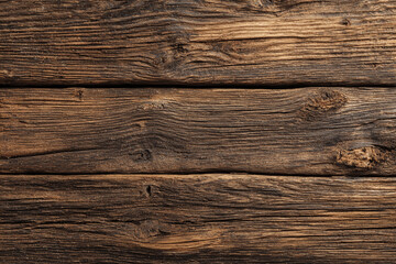 Fototapeta premium Old wooden planks with weathered texture and visible grain